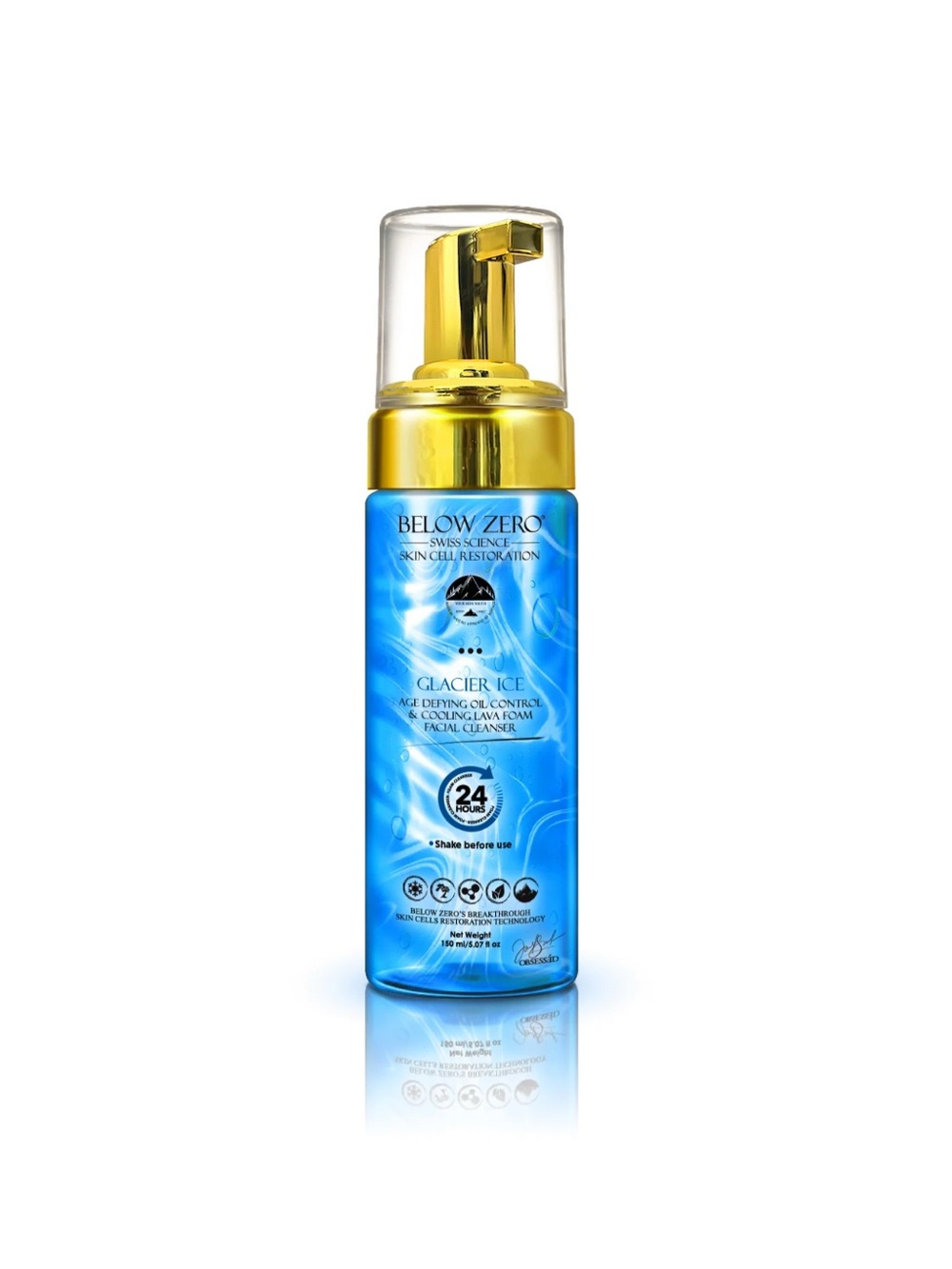 Below Zero Glacier Ice Lava Foaming Cleanser